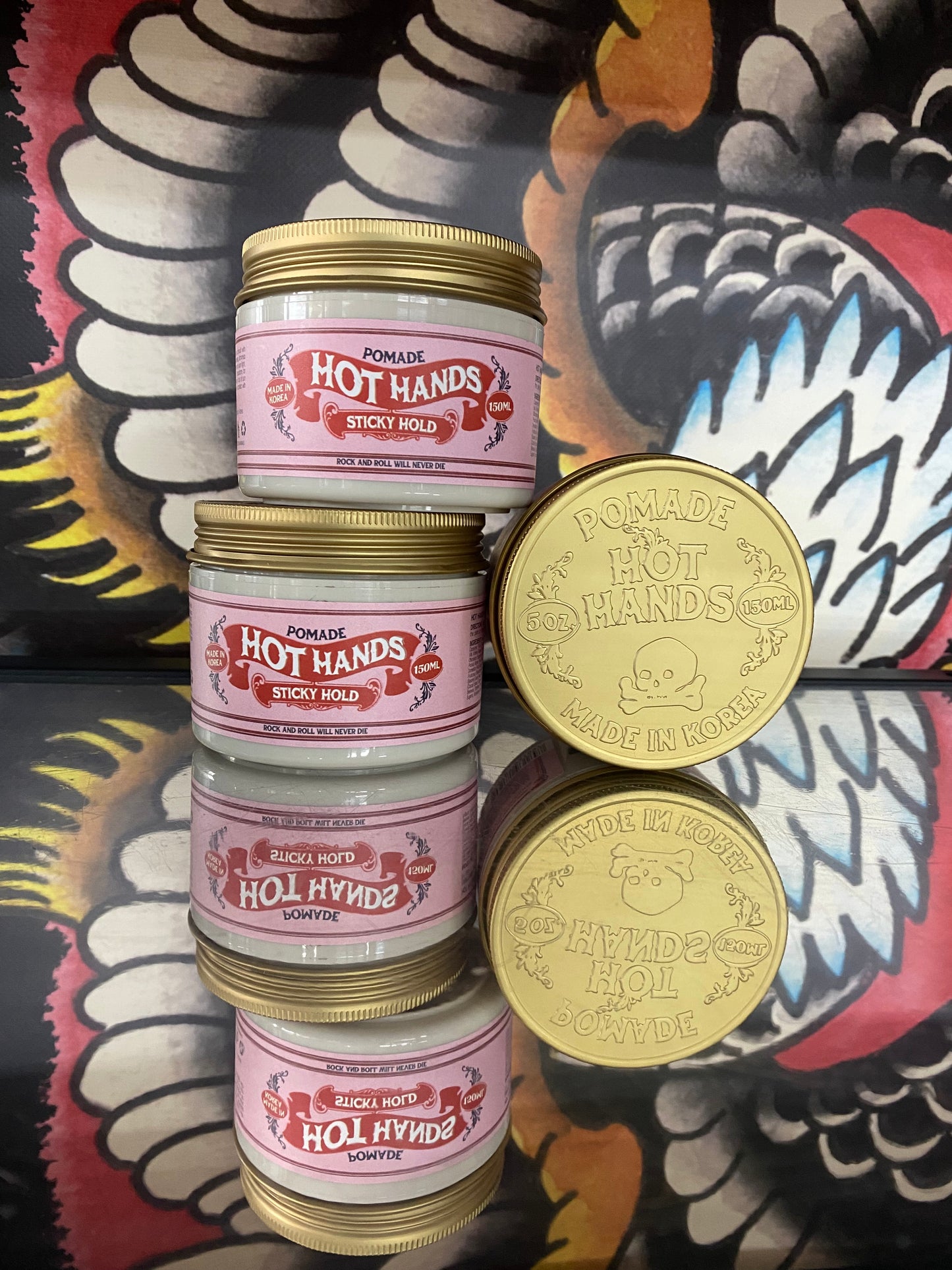 Hothands pomade sticky hold