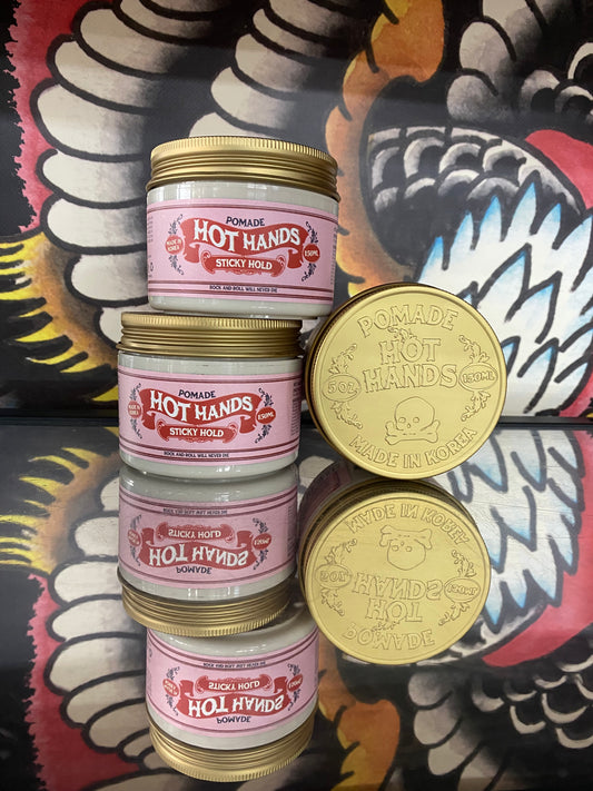 Hothands pomade sticky hold